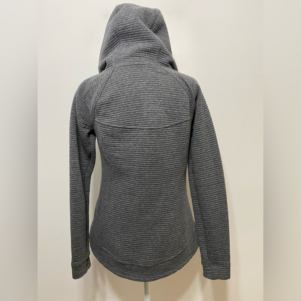 Stoic Ribbed Full Zip Drawstring Hooded Jacket Womens Size XS - Picture 6 of 14